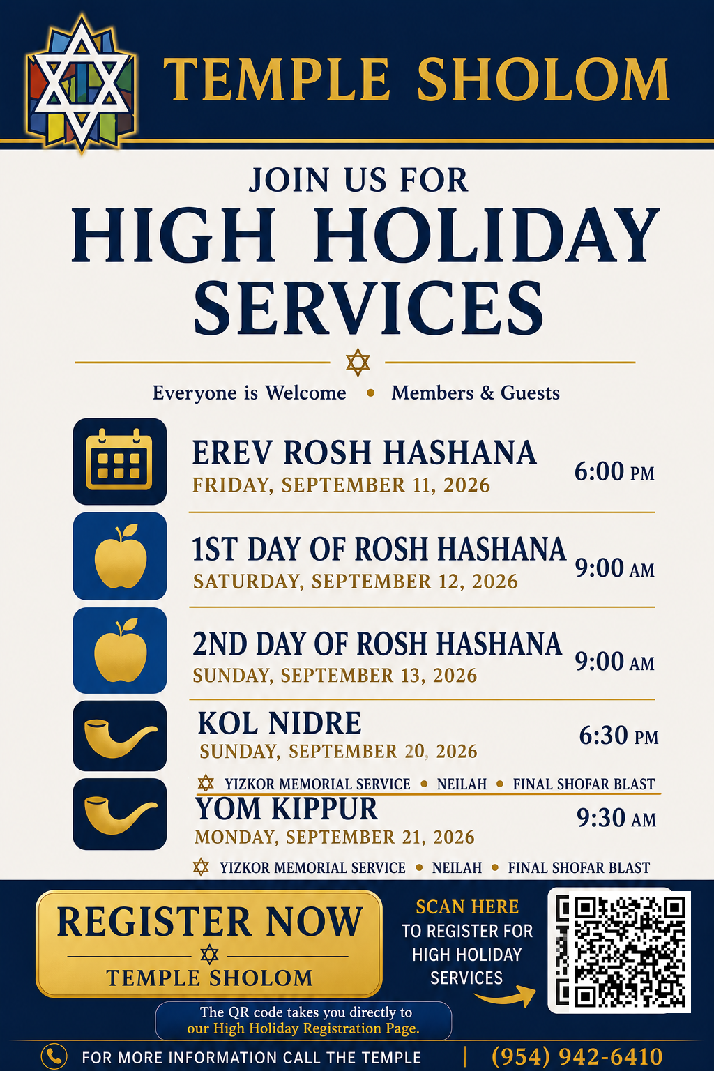 High Holiday Registration 5787